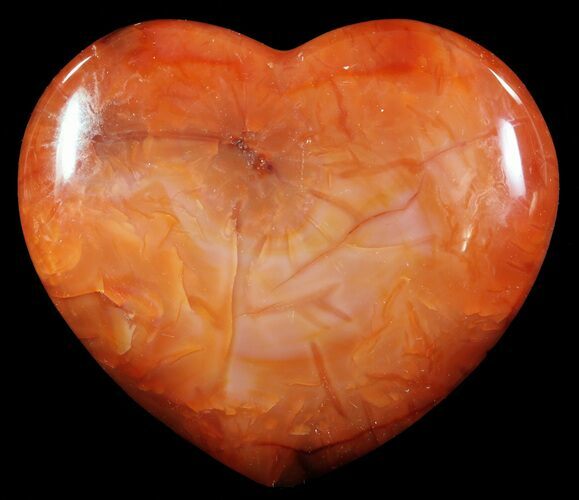 Colorful Carnelian Agate Heart #63060